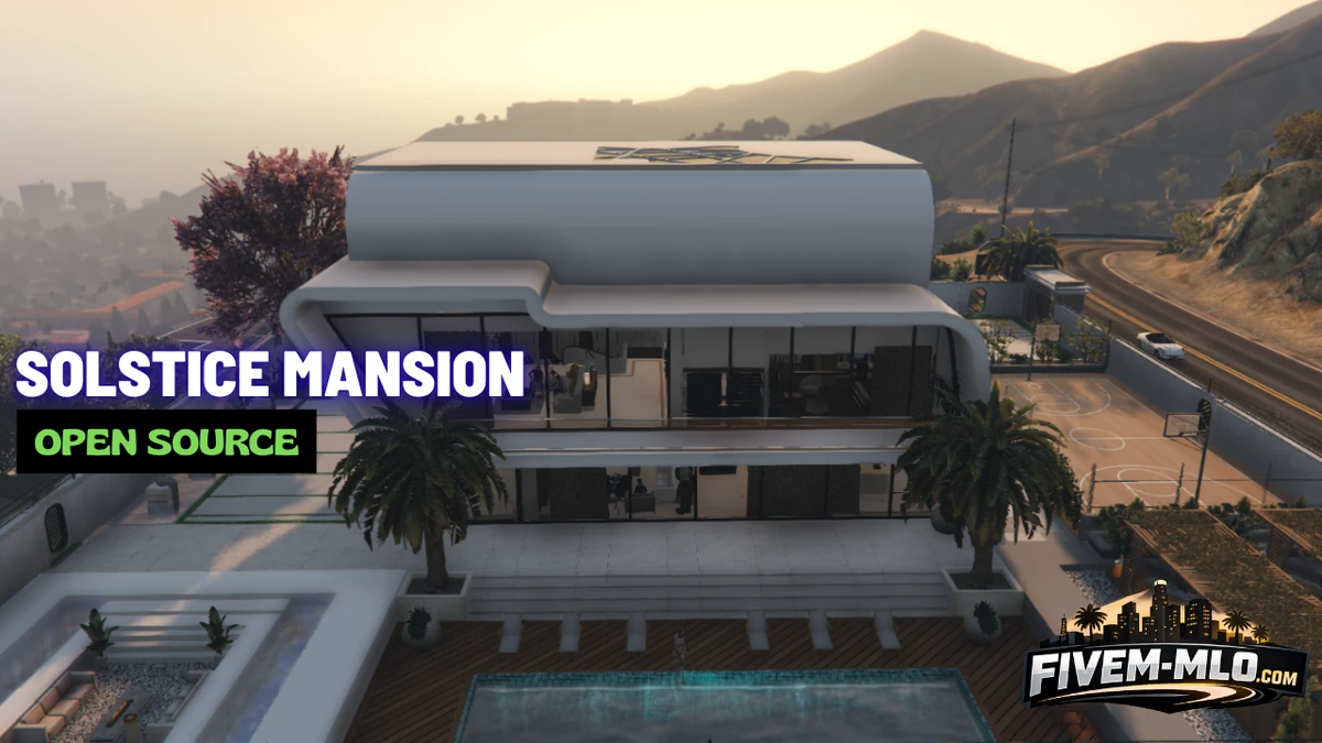 Solstice Mansion MLO FiveM | Luxury Modern Mansion & Premium Estate | Open Source